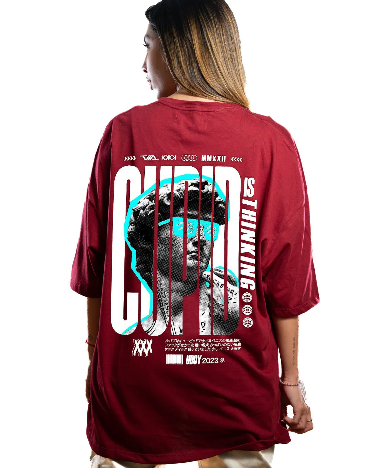 Oversize Vino Tinto David Thinking - Image 4