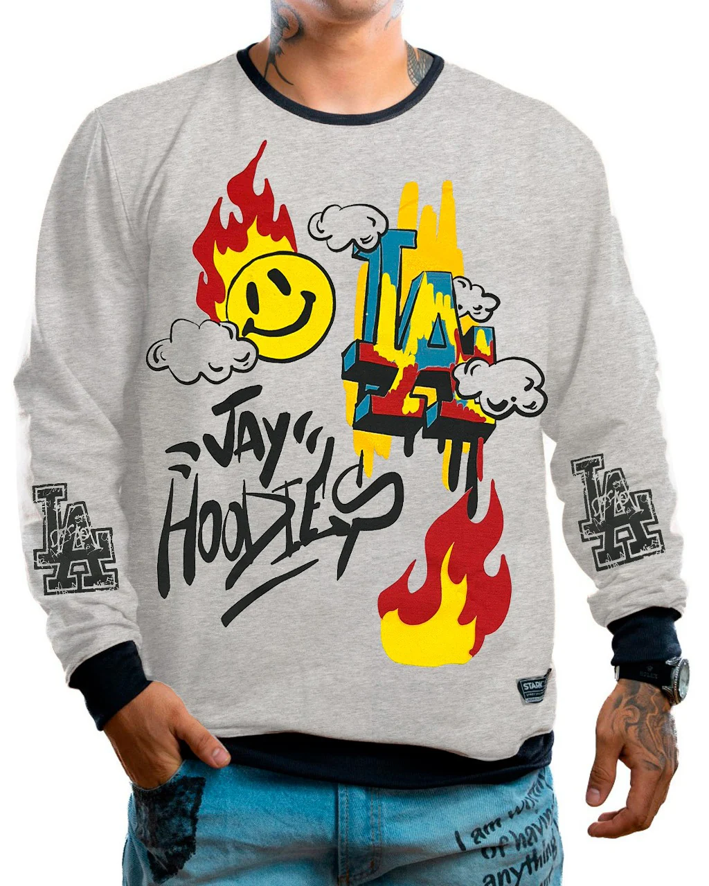 Buzo Jaspe Fuego LA