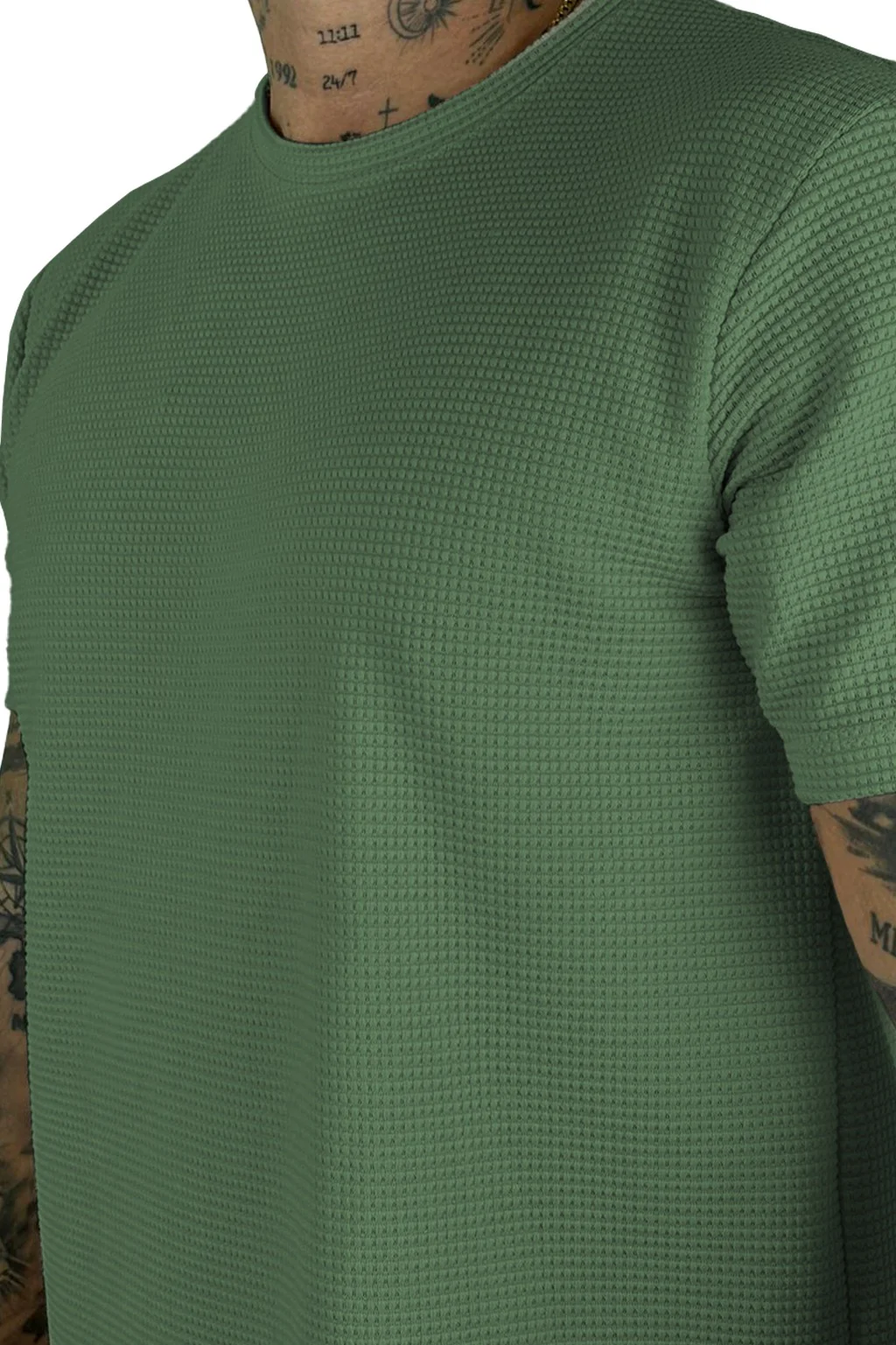 Texturizada Camiseta Verde - Image 2