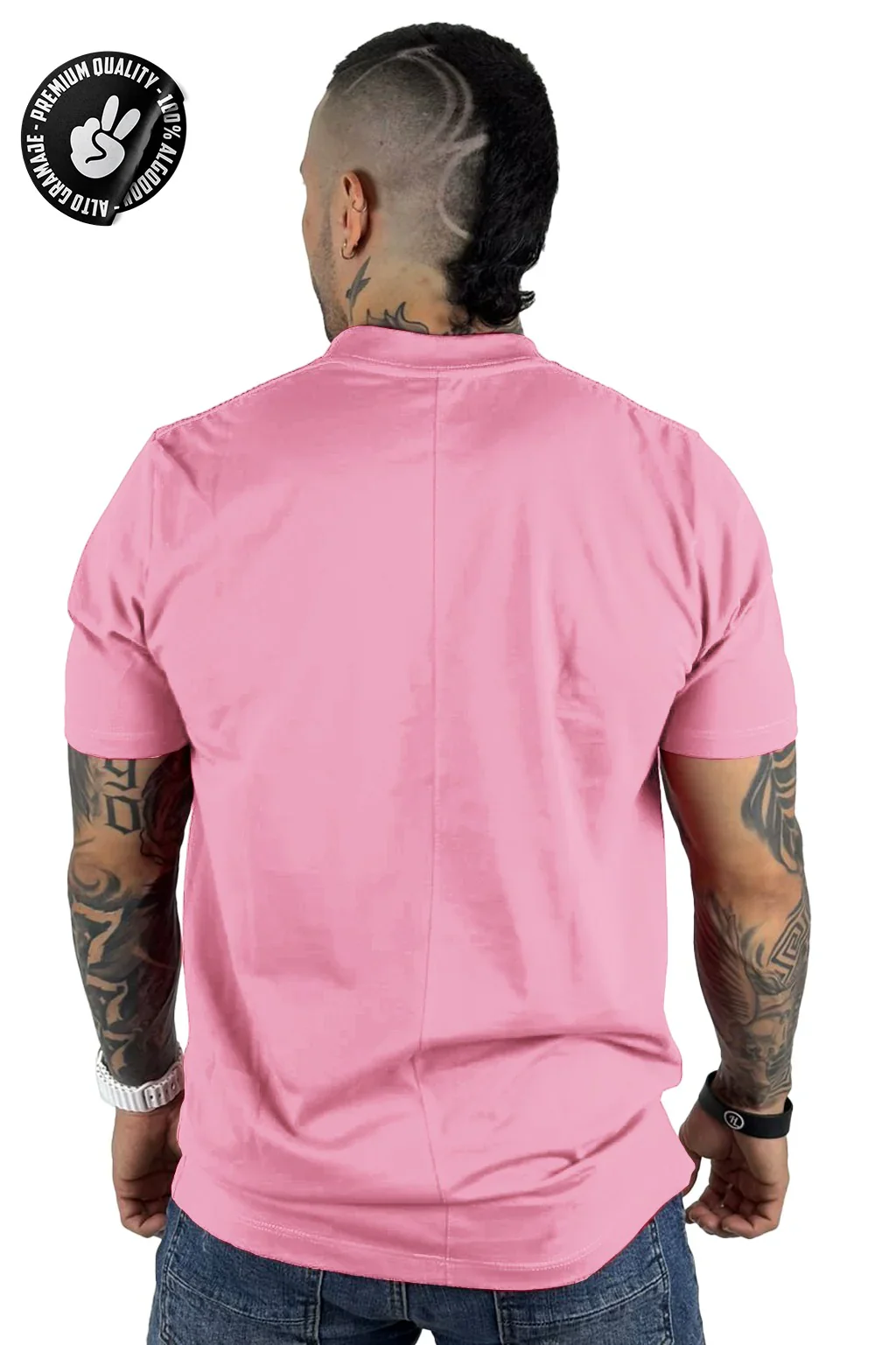 XM Camiseta básica Rosada Alto Gramaje - Image 2