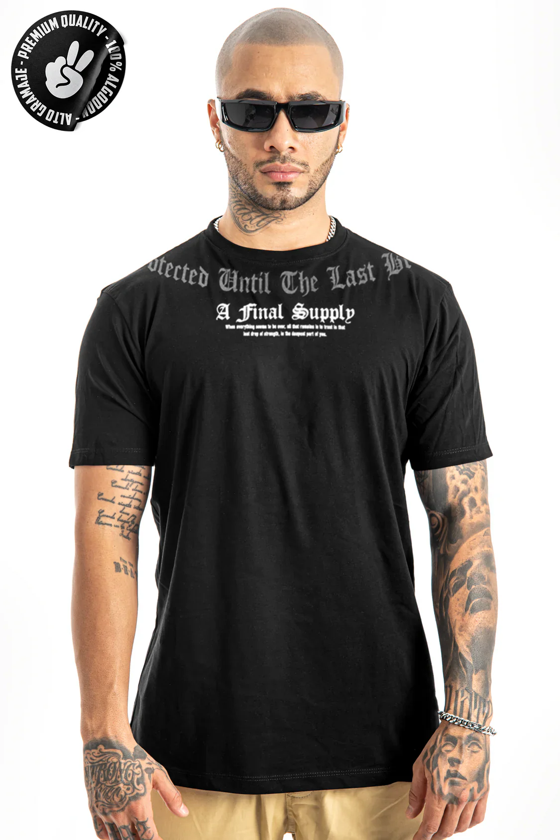 XM Camiseta Negra A Final Supply alto gramaje - Image 2